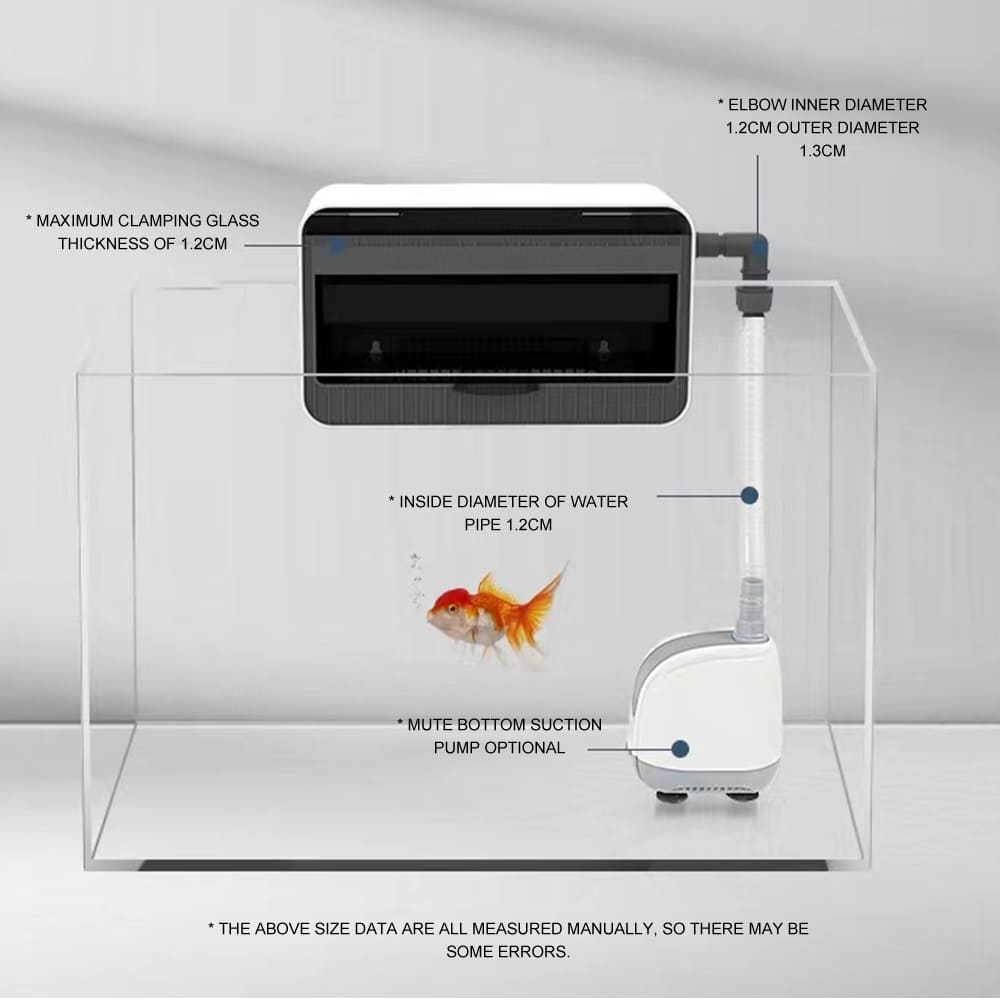 Aquarium Drawer type water curtain filter box