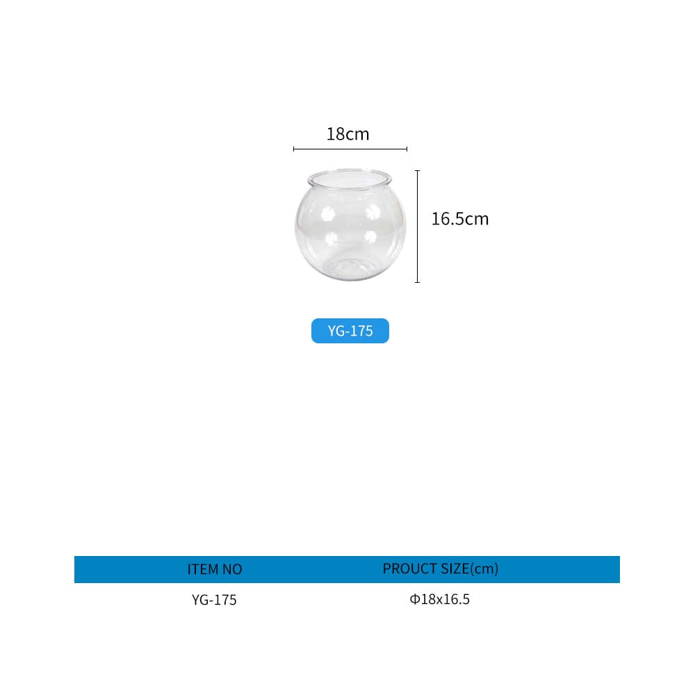 Aquarium round thickened transparent fish tank