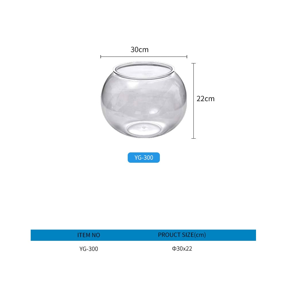 Aquarium round thickened transparent fish tank