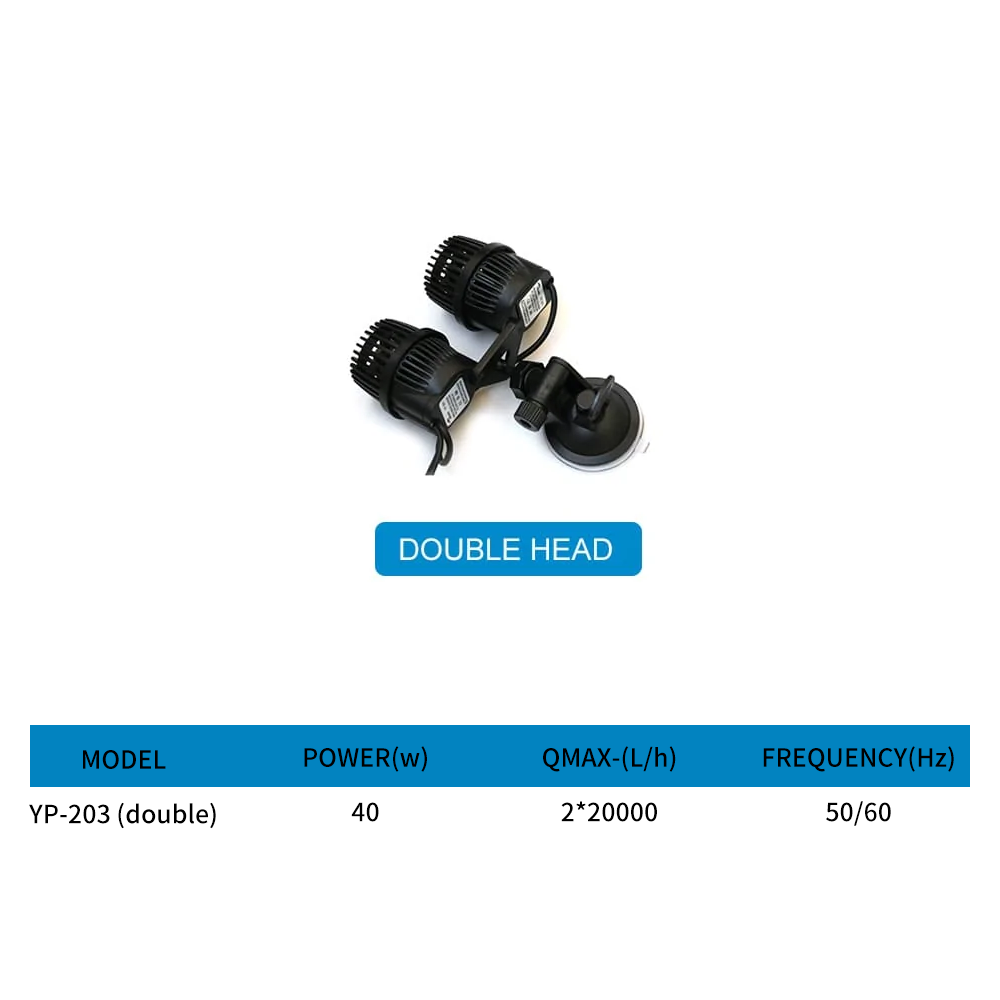 Aquarium single head double head wave pump