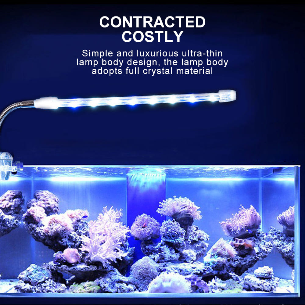 Crystal led aquarium clip light