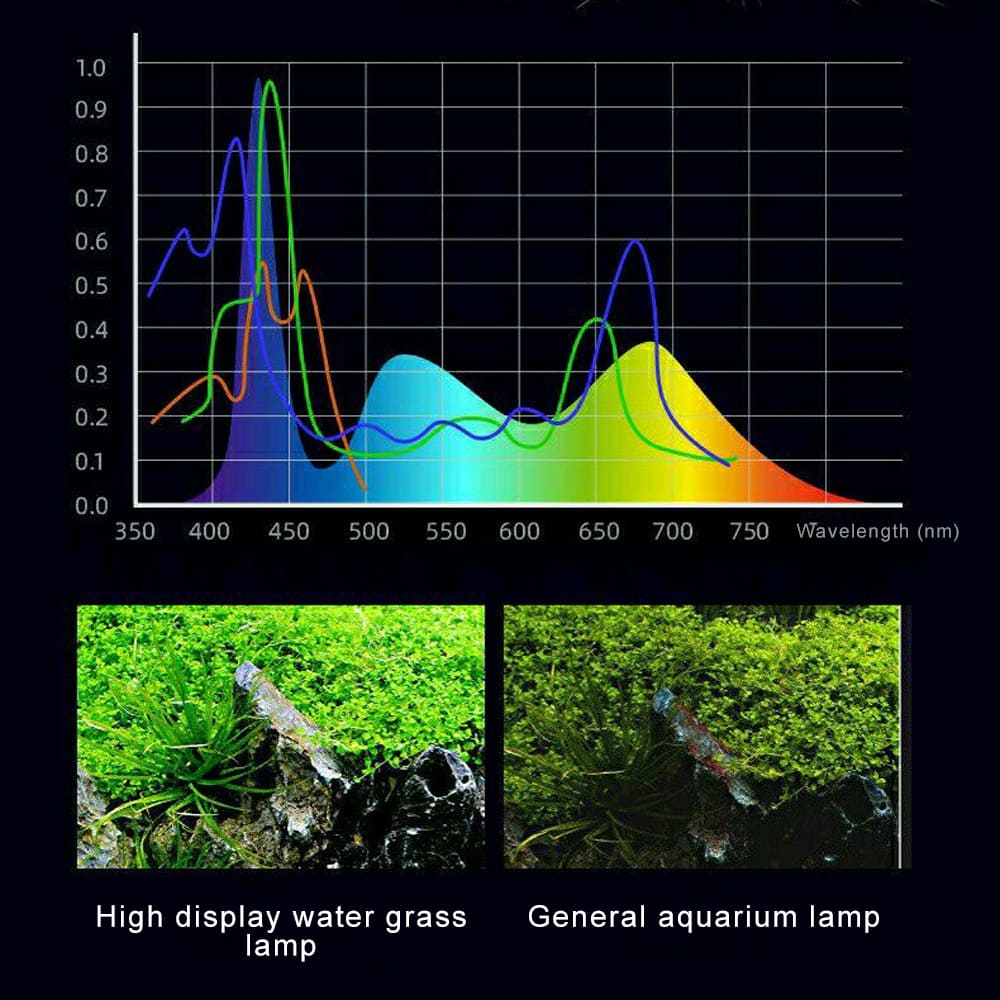 Crystal led aquarium clip light