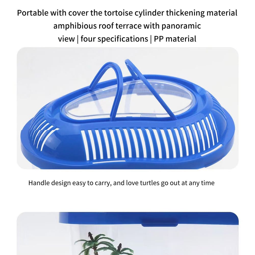 portable turtle breeding box with lid