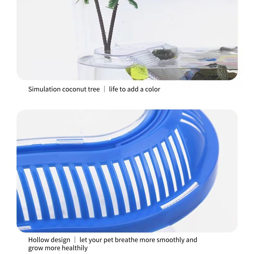 portable turtle breeding box with lid