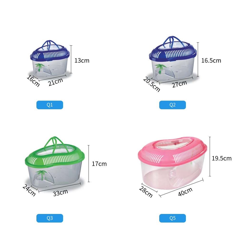 portable turtle breeding box with lid