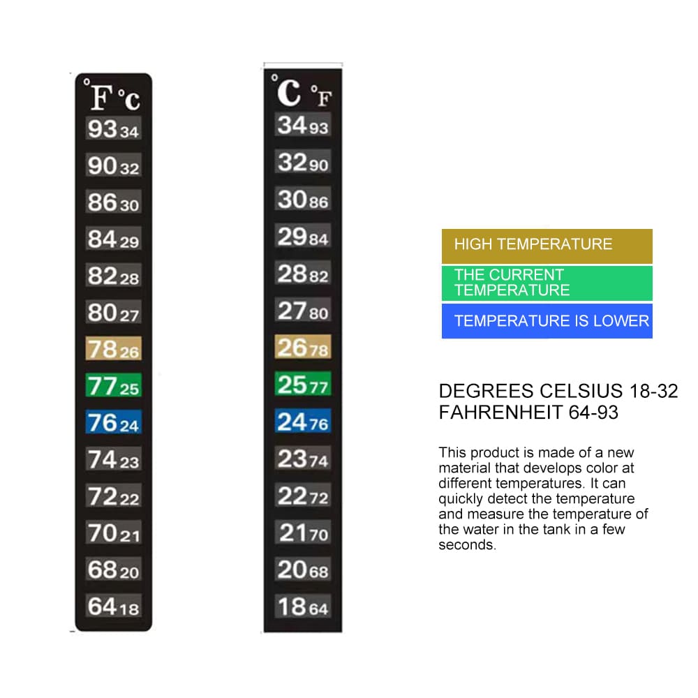 fish tank thermometer strip