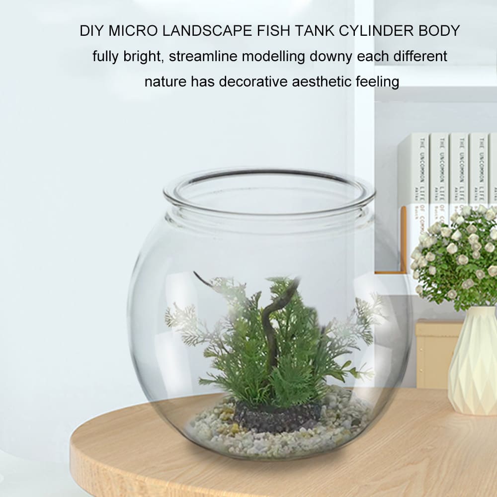 Aquarium round thickened transparent fish tank