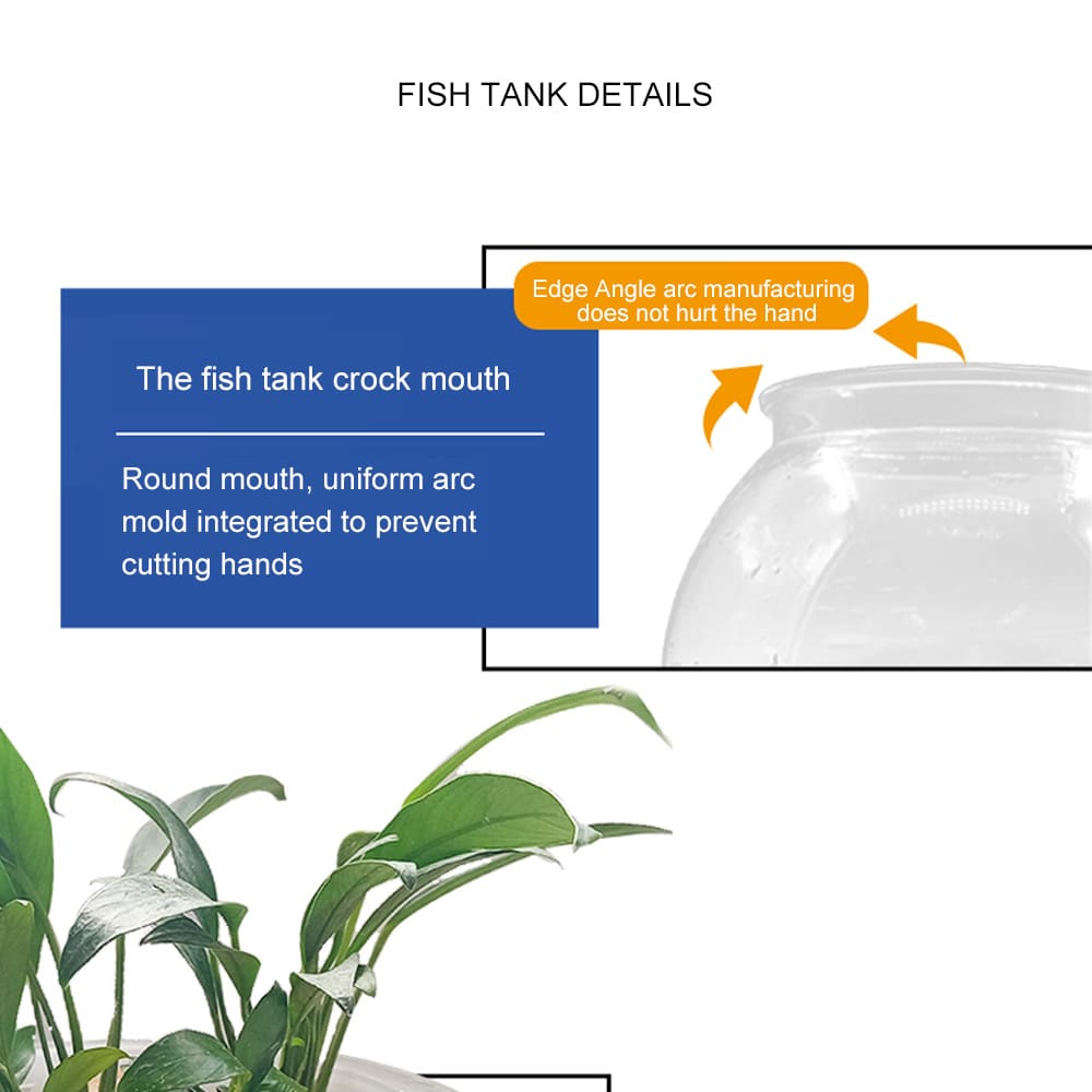 Aquarium round thickened transparent fish tank