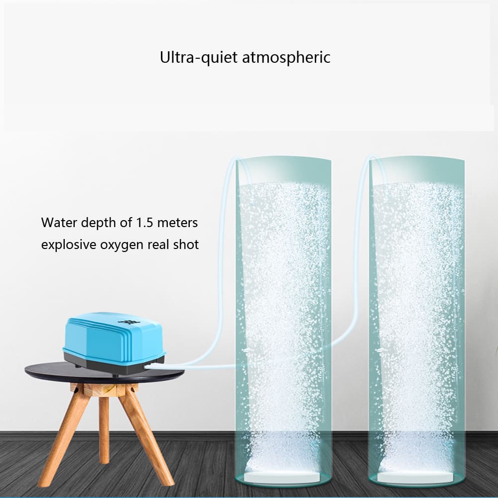 Aquarium Powerful oxygen-enhancing silent square air pump