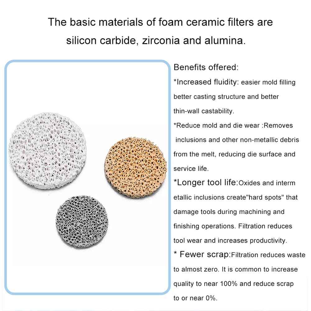 zirconia ceramic foam filter